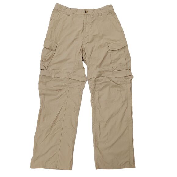 Rei Co-op Convertible Cargo Pants Mens 38x29 Beige Straight Side Zip Outdoor - Picture 1 of 11